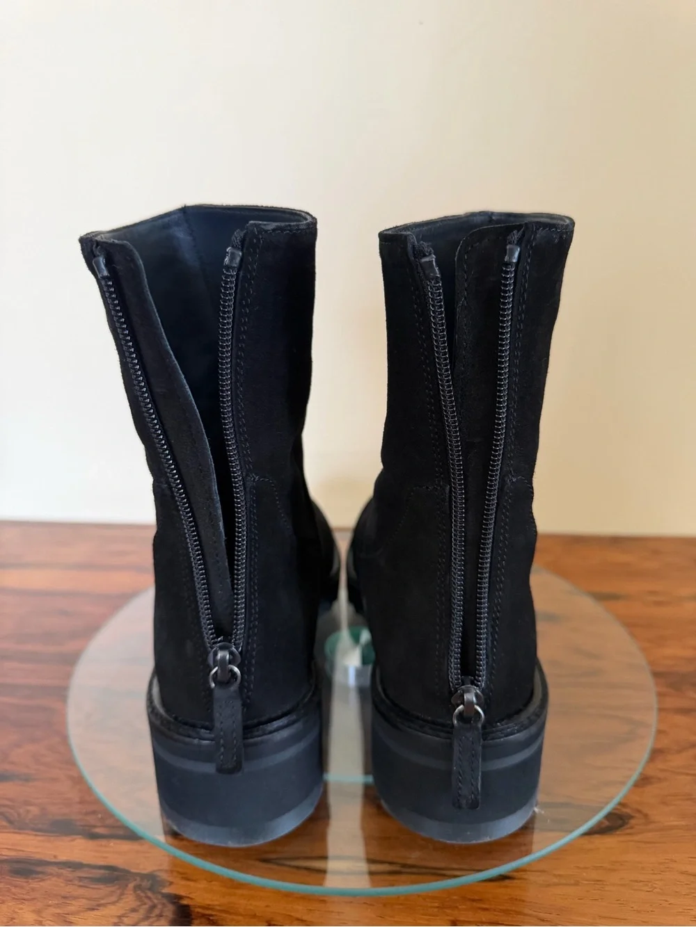 Homers Artisan Black Suede Ankle Boots Made in Spain size 37 / 7 - Picture 9 of 15
